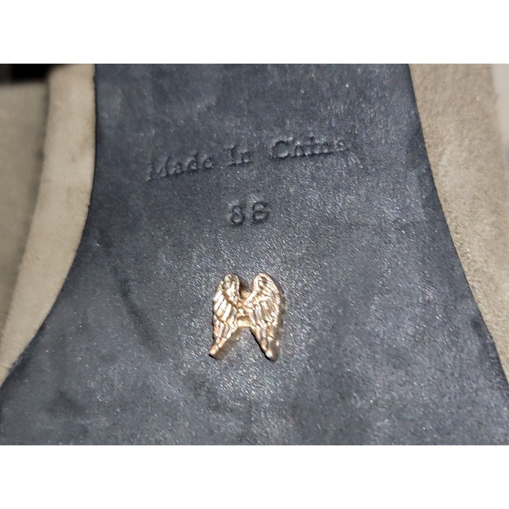 Victoria Secret Women's Brown Leather Angel Wings Ankle Booties Size 8B - Picture 10 of 11
